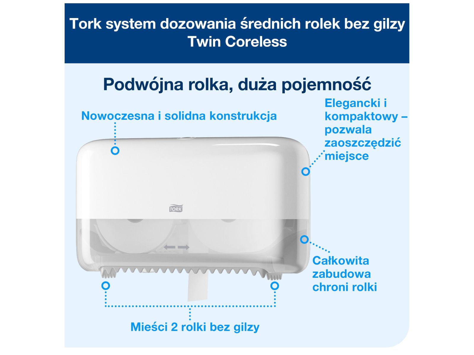 Dozownik papieru toal. MIDSIZE T7 Tork 558060